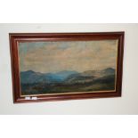 Cornelius Haly Hankins, American (1863 - 1946)  "Tennessee Landscape," O.O.C., signed, 11 1/2" x