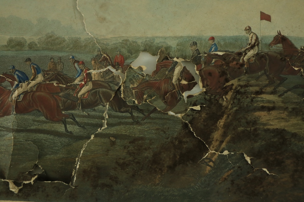 After J. Sturgessÿ "The Conyngham Cup, 1872, Punchestown," a set of 4 coloured Engravings, (one torn - Image 4 of 12