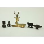 A collectionÿof miscellaneous items, comprising a Chinese double Buddha Group, 3 1/4" (8cms), a
