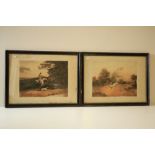After Dean Wolstanholme  A rare set of four coloured Coursing Prints, engraved by Reeve, Plates