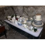 An 8 piece Crown Derby part Dessert Service, together with a large quantity of miscellaneous china