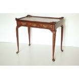 A late 18th Century / early 19th Century Dutch marquetry Side Table, profusely inlaid with vases