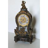 A quality 19th Century French boulle Mantle Clock on stand, by Cronie of Paris, the attractive