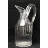 A fine quality late 18th Century / early 19th Century Irishÿsparrow beak glass Wine Jug,ÿwith