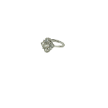 An attractive Ladies diamond Ring, setÿin platinum, with 8 natural white diamonds (total carat