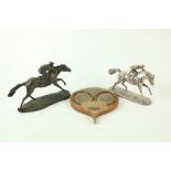 A silver mounted oak Trophy Panel, for the Miltown Nursery Stakes, Curragh, District Plate and