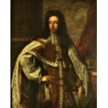 Circle ofÿ Sir Godfrey Kneller (1646 - 1723) "Portrait of King William III," O.O.C., half length