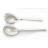 A pair of silver Salad Servers, London 1895, 68grs, (one as is). (2)