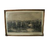 After Michael Angelo Hayes  "The Corinthian Cup, Punchestown, 1854,"  a rare black and white Print