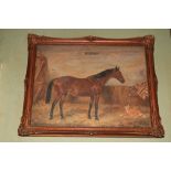 W. Wasdell Trickett (fl. 1921 - 1939)ÿ "Kingscliffe," O.O.C., a chestnut horse in a stable with