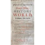 Howel (William)ÿAn Institution of General History, or The History of the World, 2 vols. lg. folio