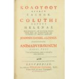 Coluthus: Lennep (J.D.)Ed.Coluthi Raptus Helenae Recensuit ad Fidem Codicum Mss. ac Variantes