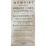 Cary -ÿMemoirs of the Life of Robert Cary, Baron of Leppington and Earl of Monmouth.. Published from