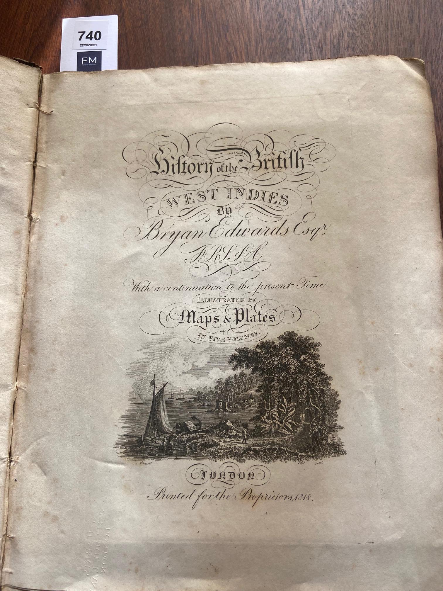 Plate Volume:ÿ Edwards (Bryan)ÿHistory of the British West Indies, 4to London 1848. Engd. title, - Image 13 of 14