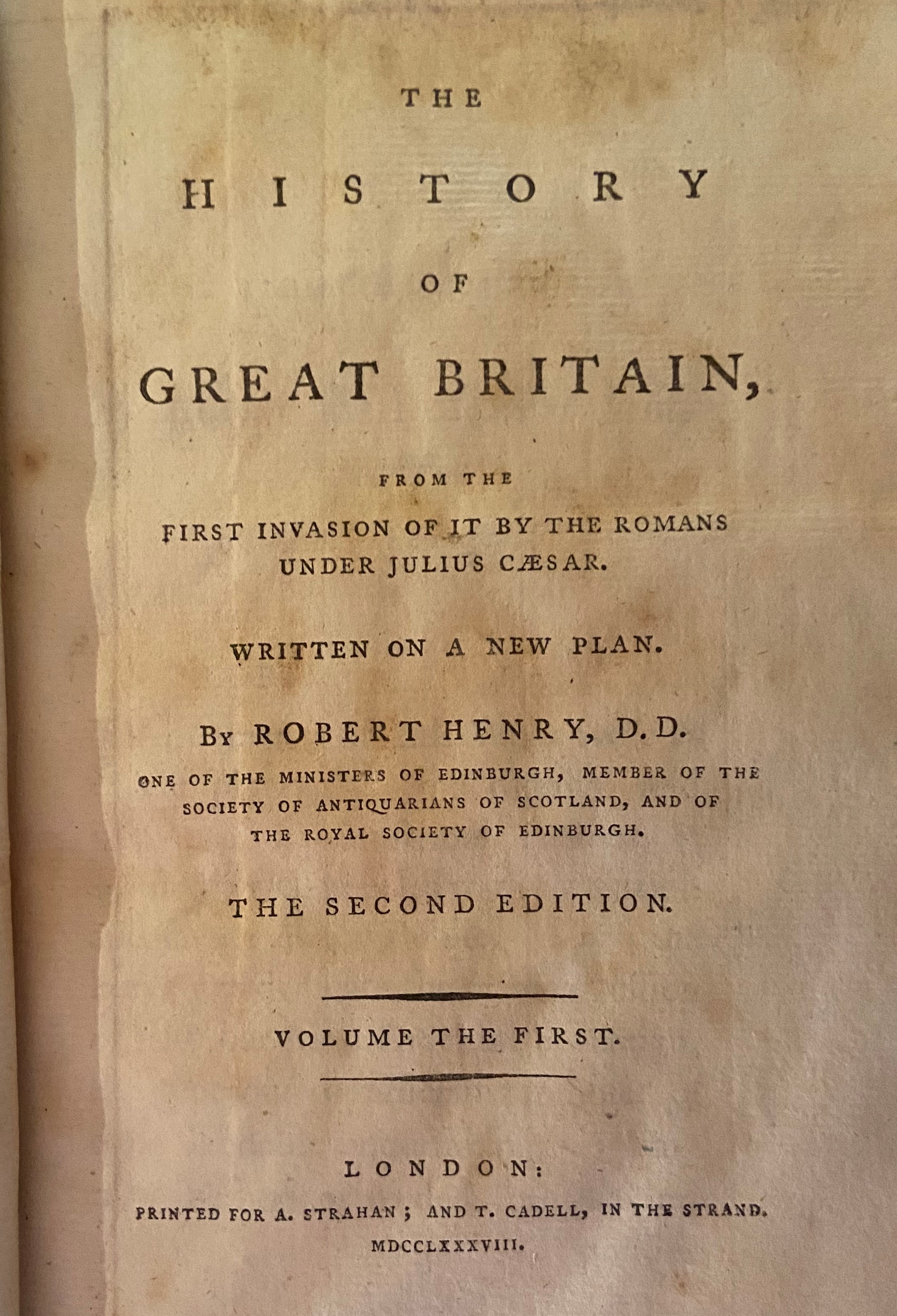 Bindings:ÿÿHenry (Rob.)ÿThe History of Great Britain, 12 vols. 8vo L. 1788 - 1799.ÿSecond & Third - Image 2 of 3