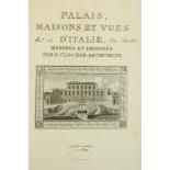 Clochar (P.)ÿPalais, Maisons et Vues D'Italie, Mesures et Dessines. Lg. folio Paris (a La