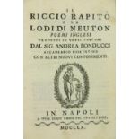 Italian Translations of Alexander Pope:ÿÿBonducci (Andrea)ÿIl Riccio Rapito e le Lodi di Neuton,