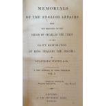 Bindings:ÿ Whitelock (Bulstrade)ÿMemorials of the English Affairs, 4 vols. 8vo Oxford (Uni. Press)