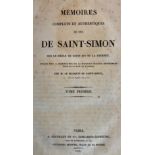 Bindings:ÿ Saint-Simon (Marquis de)ÿMemoires Complets et Authentiques de Duc de Saint Simon, Sur