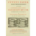 Paciaudio (Paullo Maria) 1.ÿPuteus Sacer, Agri Bononiensis Jussu Sanctissimi Domini Nostri Benedicti