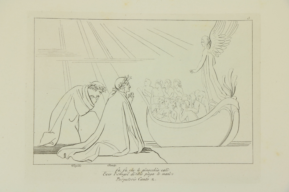 Flaxman Illustrations  Dante -  La Divina Comeodia di Dante Alighieri cioe l'Inferno, il Purgatorio, - Image 2 of 4