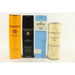 Whiskey: [Scotch]  The Glenlivet Founder Reserve single malt Scotch Whiskey (boxed); The Balvenie 12