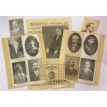 Postcards: Republican, a collection of eleven picture postcards of the various 1916 and other