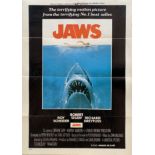Cinema Poster:  "Jaws, 1979" an original 1979 release South African 1 sheet Movie Poster for the
