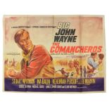 Cinema Poster: The Comancheros, [1961] starring John Wayne, Stuart Whitman, Lee Marvin etc.,