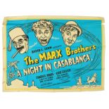 Cinema Poster:   The Marx Brothers in a Night in Casablanca, [1946] starring Groucho, Harpo &