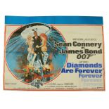 Cinema Poster:  [James Bond] Diamonds are Forever, [1971] starring Sean Connery as Bond, Jill St.