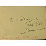 Autograph Book Cumann na Gael: A small oblong Autograph Book, compiled by V.A. Seville of Dublin,