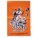 Cinema Poster:  "Blazing Saddles," (1974) starring Cleavon Little, Gene Wilder, etc., directed by