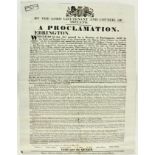 1840 Proclamation Carlow Reports -  With respect to the County of Carlow, of Richard Griffith,
