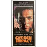 Cinema Poster:  "Sudden Impact, 1983" this is the original Australian daybill Poster for this 1983