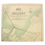 Maps:  The City and Suburbs of Belfast showing the Principal and Parliament Boundaries, engraved and