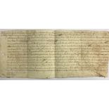 18th Century Writ Regarding Property in New Ross Co. Wexford: A m/ss of George, Viscount Townsend,
