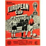 Soccer:  European Cup Final 1960, an Official Match Programme Eintracht (Frankfurt) v. Real