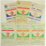 Soccer:  F.A.I., Cup Finals [1954-61], a collection of Official Match Programmes at Dalymont Park to
