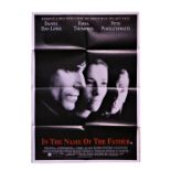 Cinema Poster:  "In the Name of the Father," starring Daniel Day Lewis, Emma Thompson, & Pete