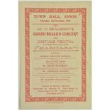 Provincial Printing Co. Clare:  Town Hall, Ennis, Mr. H. Beaumont's Grand Ballad Concert and Costume