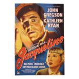 Cinema Poster:  "Jacqueline," [1956] starring Jacqueline Ryan, Noel Purcell, Cyril Cuasck and