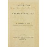Presentation Copy  Torrens (R.) Colonization of South Australia, 8vo Lond. 1835. First Edn., hf.