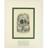 Signed by the Liberator [Daniel O'Connell] A mounted Collage, including German Print of O'Connell,