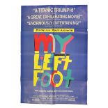 Cinema Poster: My Left Foot, 1989, starring Daniel Day Lewis, Brenda Fricker, directed by Jim