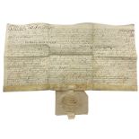 18th Century Deed of Waterford City  Waterford Interest:   Indenture dated 5 October 1732 made