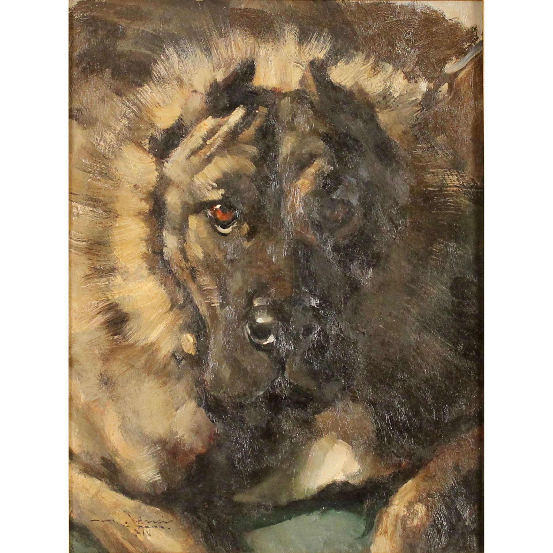 MARINO LENCI (1874/1939) "Testa di cane"-"Dog's head"