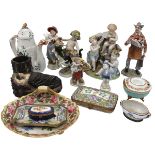 LOTTO DI OGGETTI VARI IN PORCELLANA- LOT OF VARIOUS PORCELAIN OBJECTS