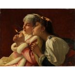 FRANCESCO VINEA (1845/1902) "Le fumatrici"-"The smokers"