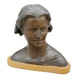 BENEDETTO DE LISI (1831/1875) “Mezzo busto di giovane donna"-"Half Bust of a Young Woman"